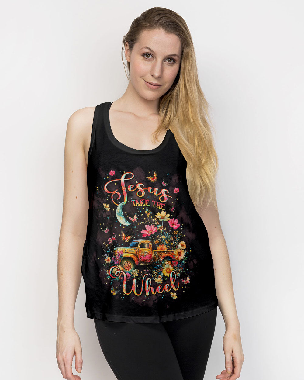 Jesus Take The Wheel Women's All Over Print Shirt - Tlpq2809242