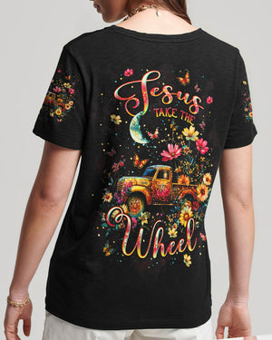 Jesus Take The Wheel Women's All Over Print Shirt - Tlpq2809242