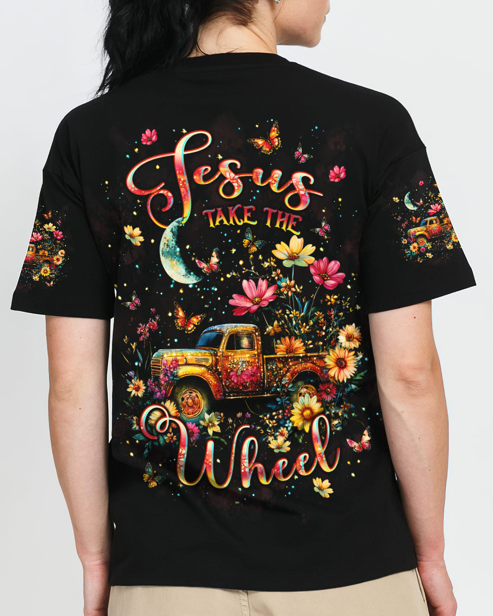 Jesus Take The Wheel Women's All Over Print Shirt - Tlpq2809242