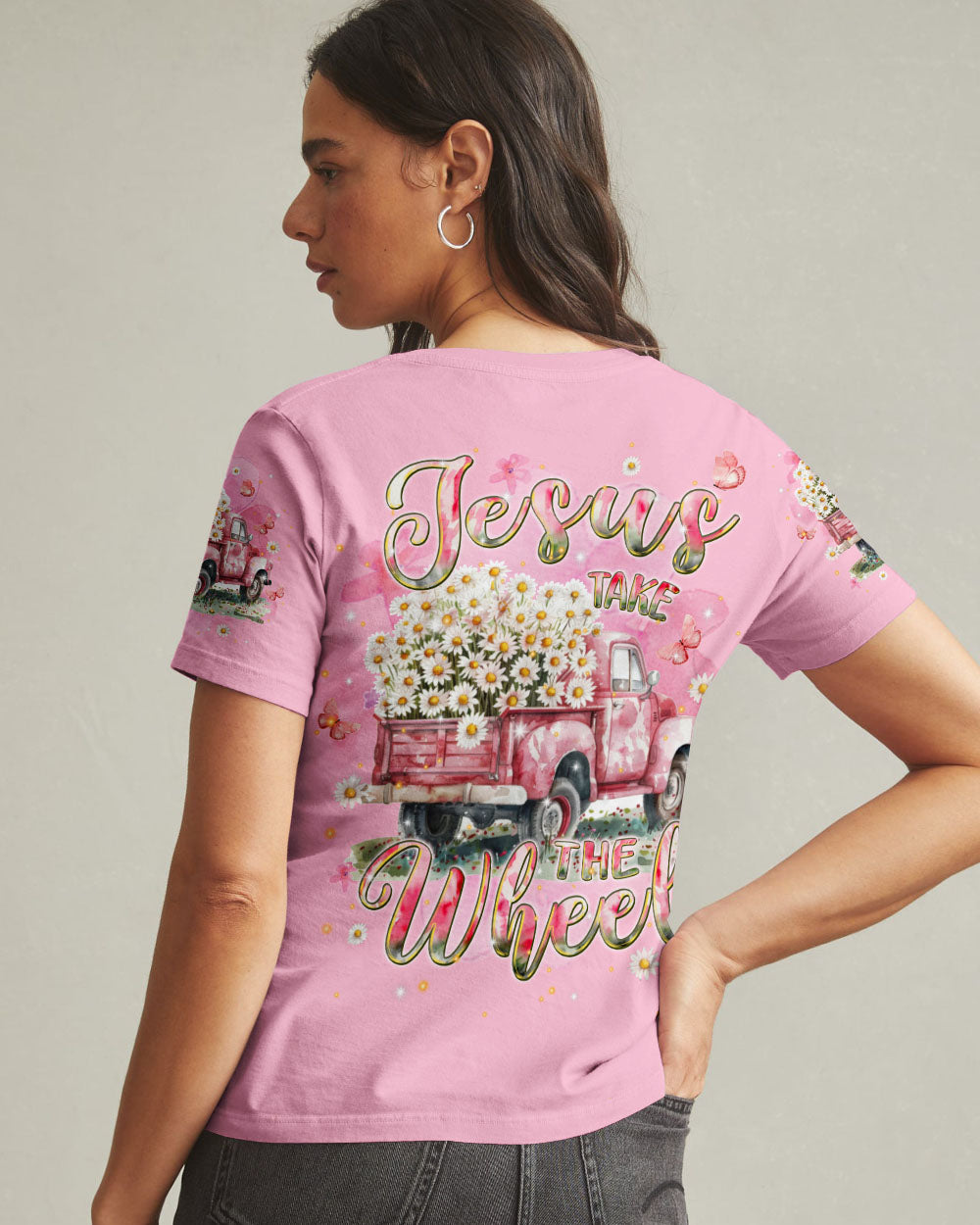 Jesus Take The Wheel Women's All Over Print Shirt - Tlpq2907243