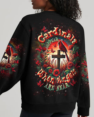 Cardinals Appear When Angels Are Near Women's All Over Print Shirt - Tltr0201252