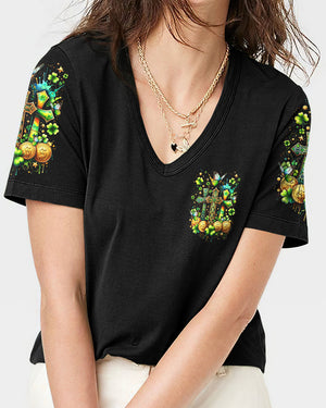 Not Lucky Just Really Blessed Patrick's Day Women's All Over Print Shirt - Tltr0301244