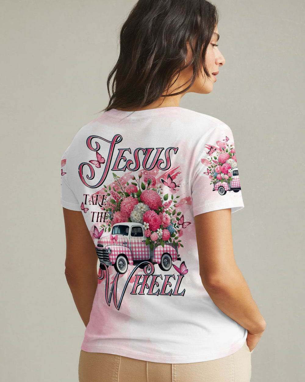 Jesus Take The Wheel Women's All Over Print Shirt - Tltr0303253