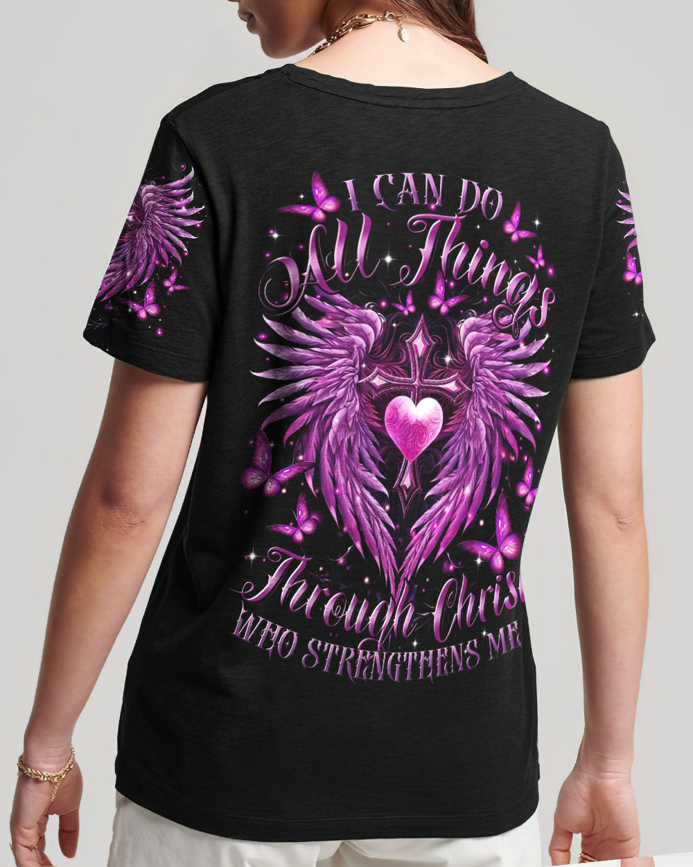 I Can Do All Things Wings Women's All Over Print Shirt - Tltr0310244
