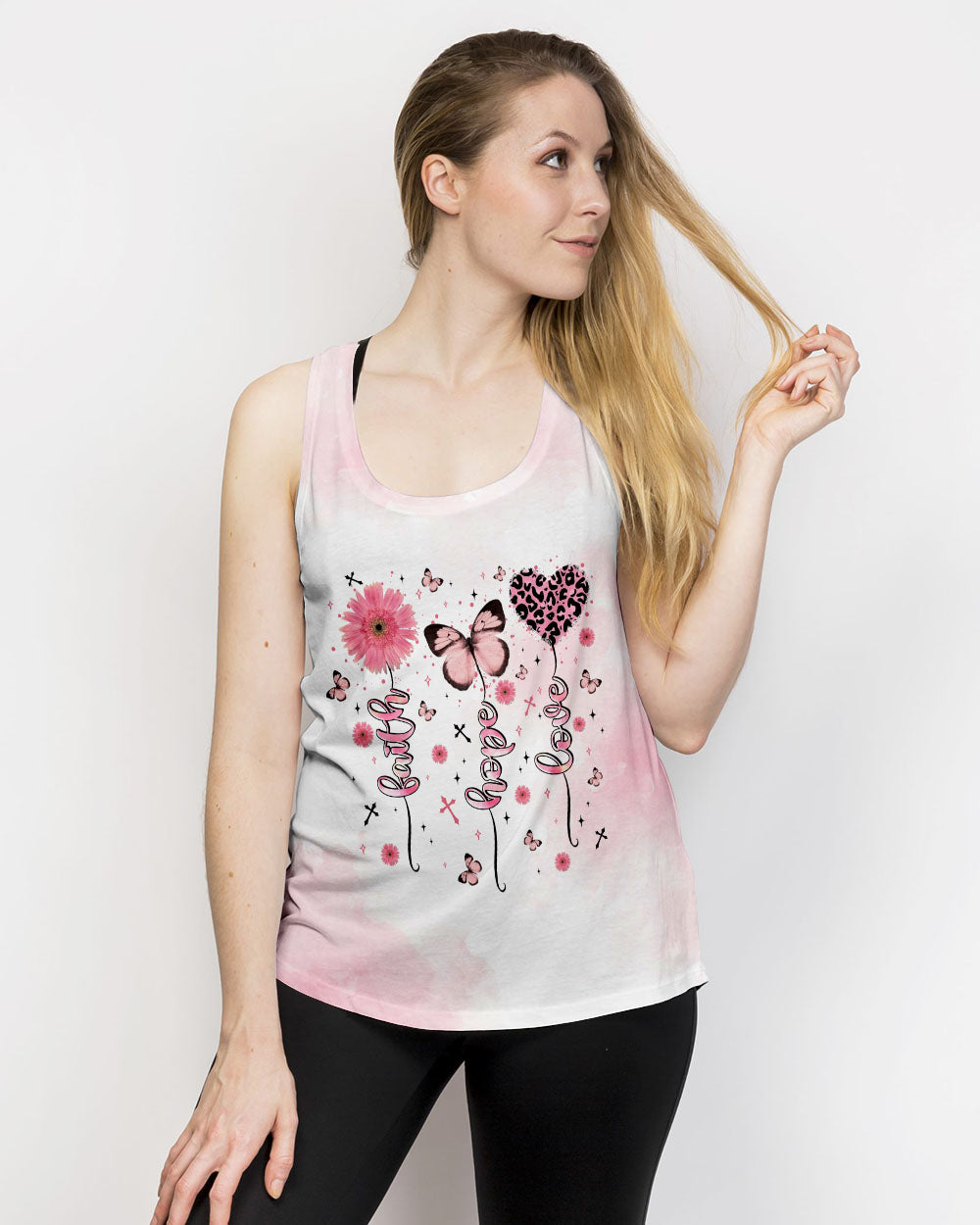 Faith Hope Love Women's All Over Print Shirt - Tltr0403252