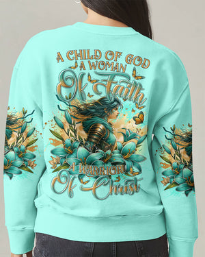 A Child Of God A Woman Of Faith Women's All Over Print Shirt - Tltr0412244