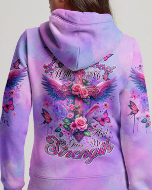 Lord Stood With Me Cross Wings Rose Women's All Over Print Shirt - Tltr0502244
