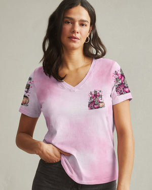 In October We Wear Pink Cross Women's All Over Print Shirt   - Tltr0508252
