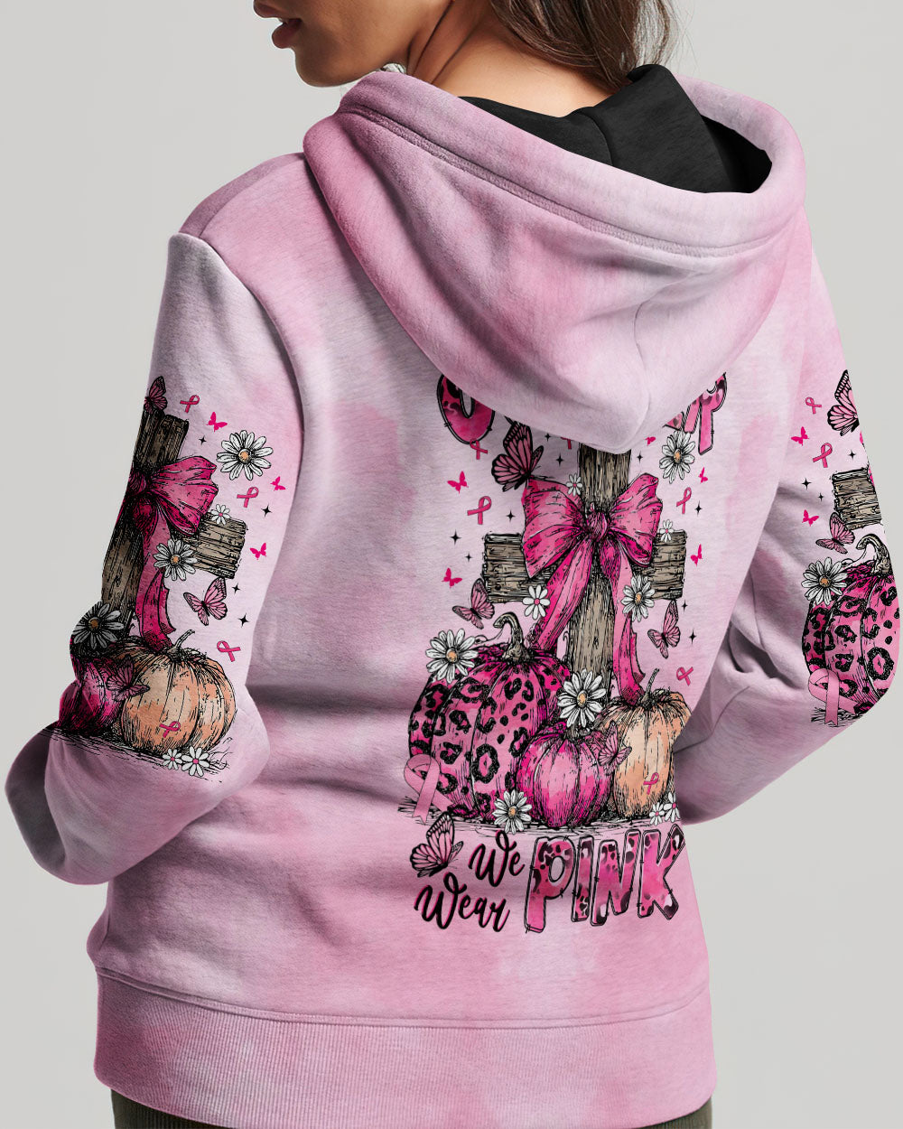In October We Wear Pink Cross Women's All Over Print Shirt   - Tltr0508252