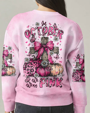 In October We Wear Pink Cross Women's All Over Print Shirt   - Tltr0508252