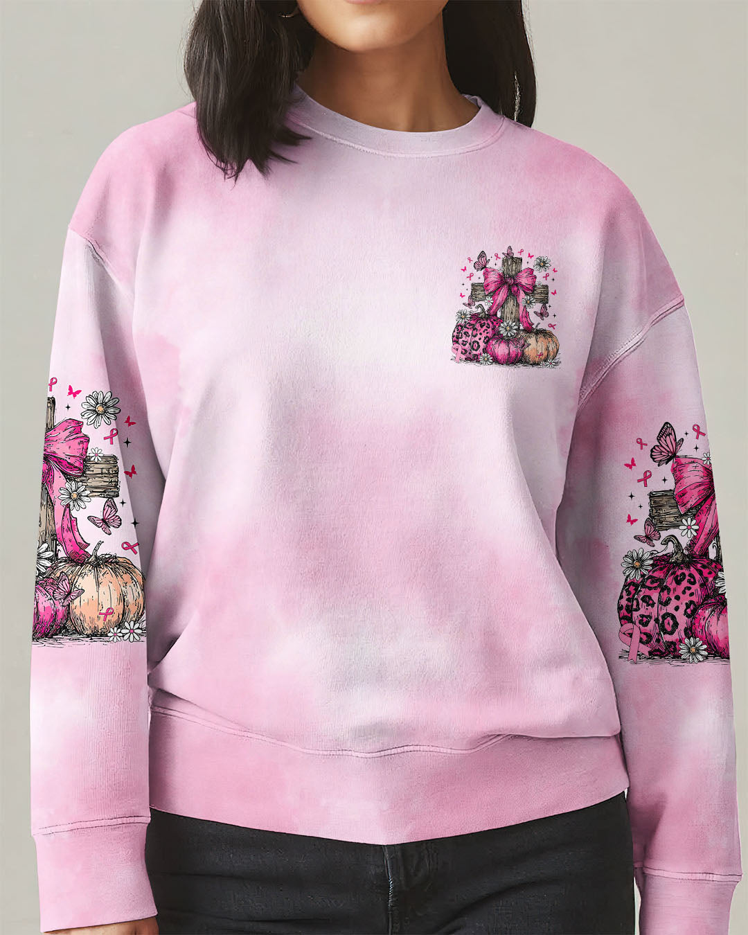 In October We Wear Pink Cross Women's All Over Print Shirt   - Tltr0508252