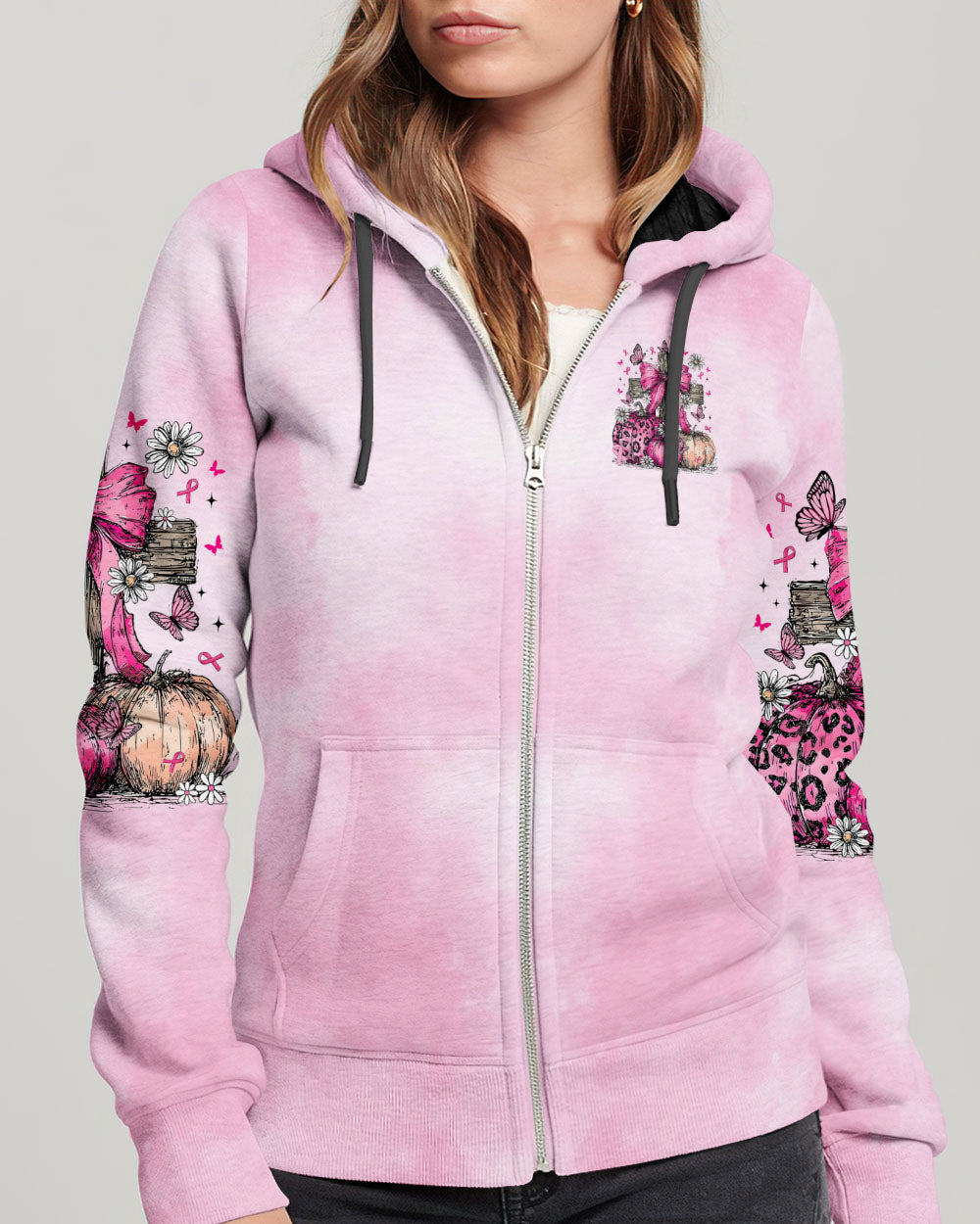 In October We Wear Pink Cross Women's All Over Print Shirt   - Tltr0508252