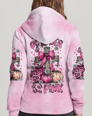 In October We Wear Pink Cross Women's All Over Print Shirt   - Tltr0508252