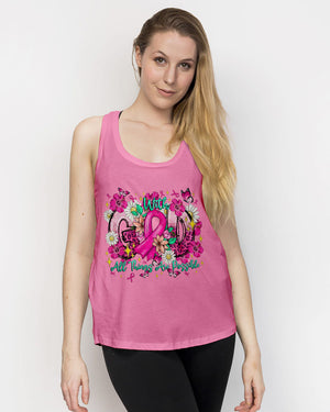 With God All Things Are Possible  Breast Cancer  Women's All Over Print Shirt - Tltr0608251