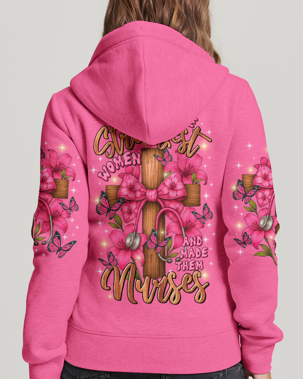 God Found The Strongest Women Nurse Women's All Over Print Shirt   - Tltr0708253