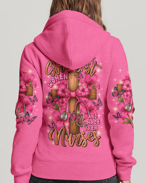 God Found The Strongest Women Nurse Women's All Over Print Shirt   - Tltr0708253