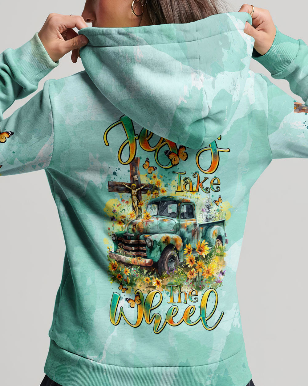 Jesus Take The Wheel Women's All Over Print Shirt - Tltr0803244