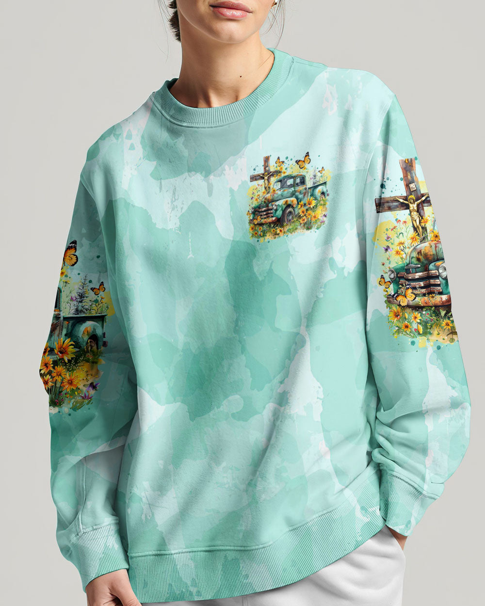 Jesus Take The Wheel Women's All Over Print Shirt - Tltr0803244