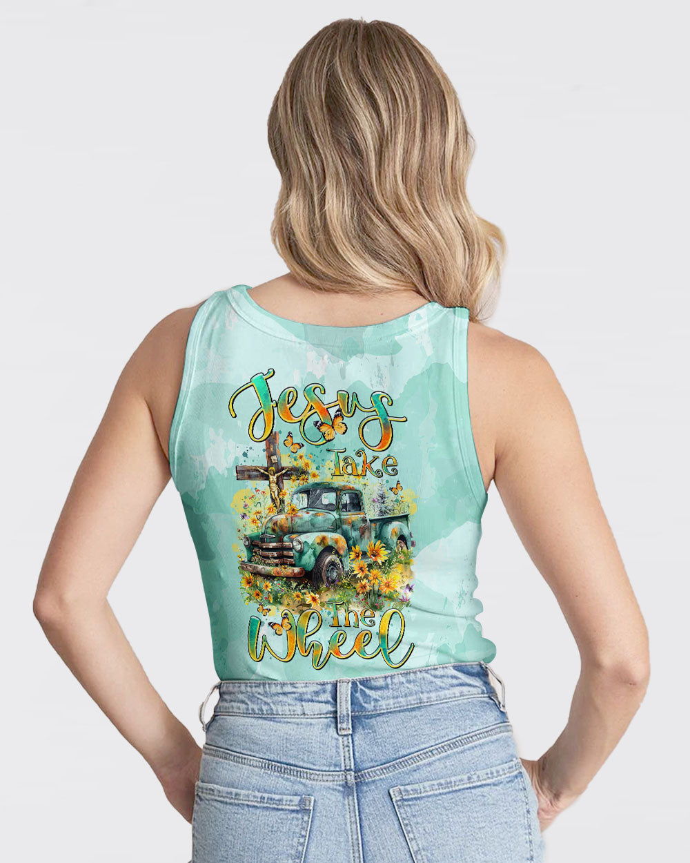 Jesus Take The Wheel Women's All Over Print Shirt - Tltr0803244