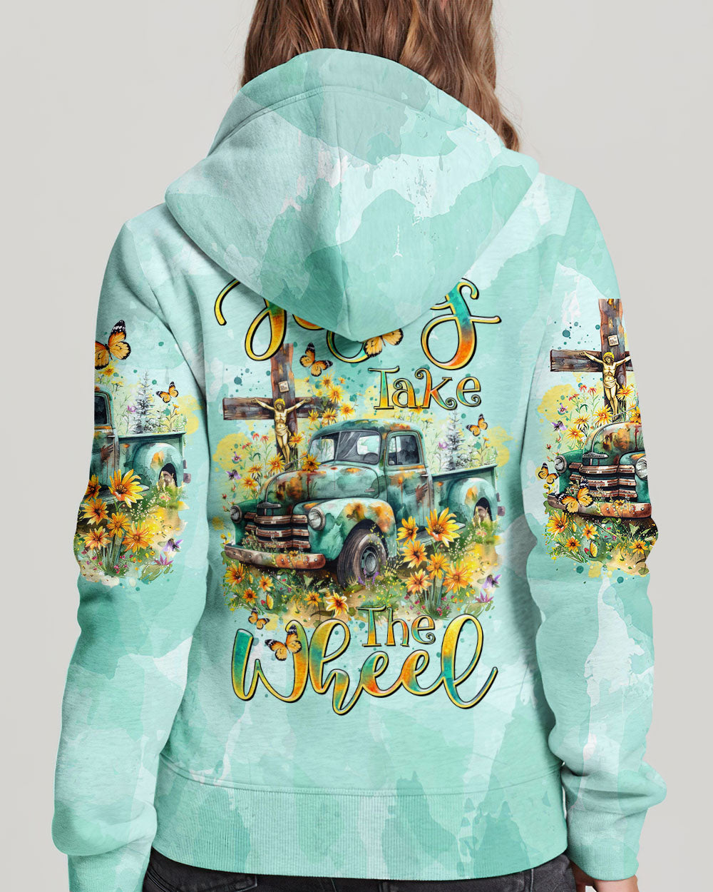 Jesus Take The Wheel Women's All Over Print Shirt - Tltr0803244