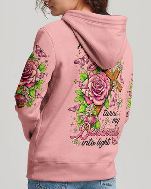 My God Turns My Darkness Into Light Women's All Over Print Shirt - Tltr0906252