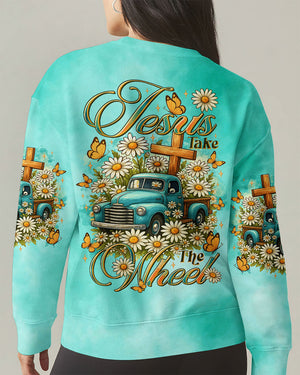 Jesus Take The Wheel Truck Daisies Women's All Over Print Shirt - Tltr0909252