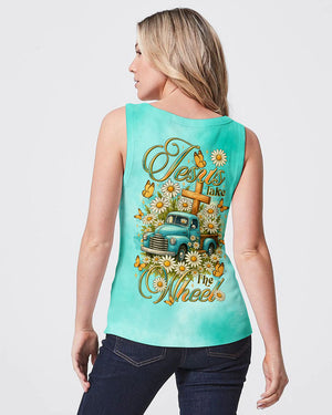 Jesus Take The Wheel Truck Daisies Women's All Over Print Shirt - Tltr0909252
