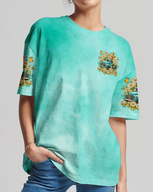 Jesus Take The Wheel Truck Daisies Women's All Over Print Shirt - Tltr0909252