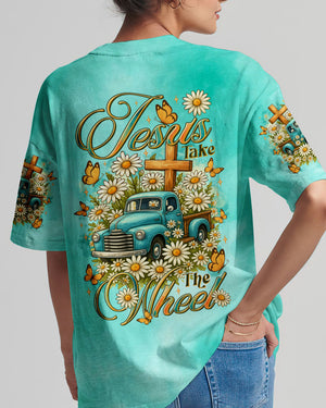 Jesus Take The Wheel Truck Daisies Women's All Over Print Shirt - Tltr0909252