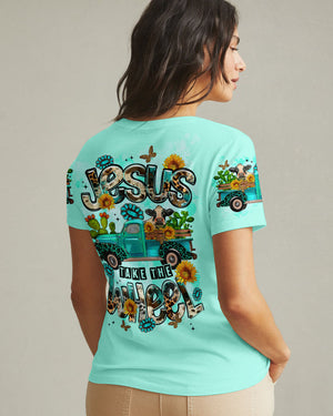 Jesus Take The Wheel Women's All Over Print Shirt - Tltr1002251