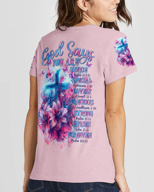 God Says You Are Lilies Women's All Over Print Shirt - Tltr1203245