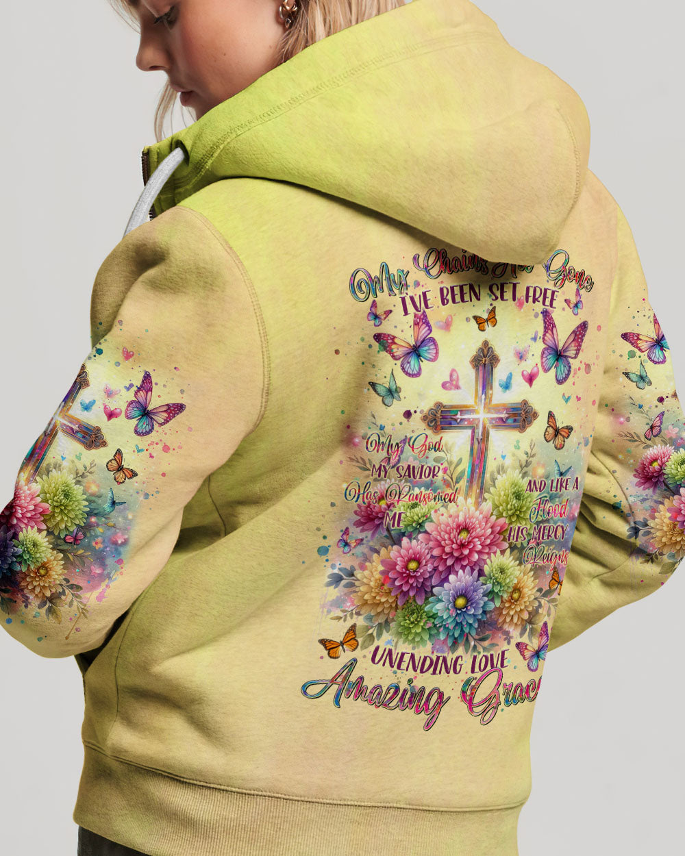 Unending Love Amazing Grace Flower Cross Women's All Over Print Shirt - Tltr1406241