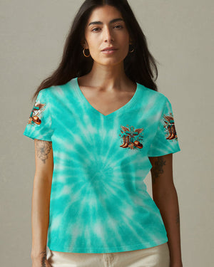 Just A Girl Who Loves Jesus Tie Dye Women's All Over Print Shirt  - Tltr1406252