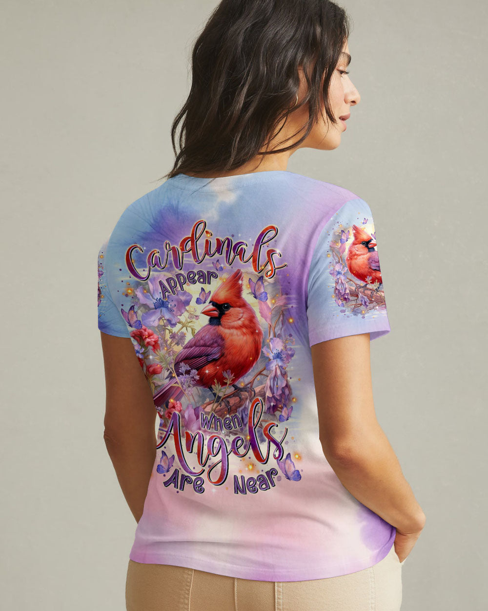 Cardinals Appear When Angels Are Near Women's All Over Print Shirt - Tltr1501253