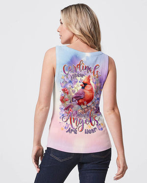 Cardinals Appear When Angels Are Near Women's All Over Print Shirt - Tltr1501253