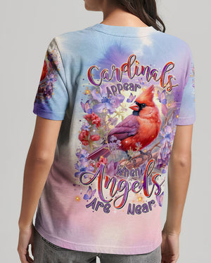 Cardinals Appear When Angels Are Near Women's All Over Print Shirt - Tltr1501253