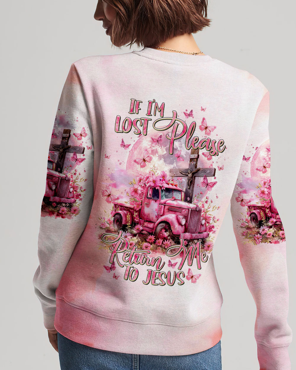 If I'm Lost Please Return Me To Jesus Truck Women's All Over Print Shirt - Tltr1503244