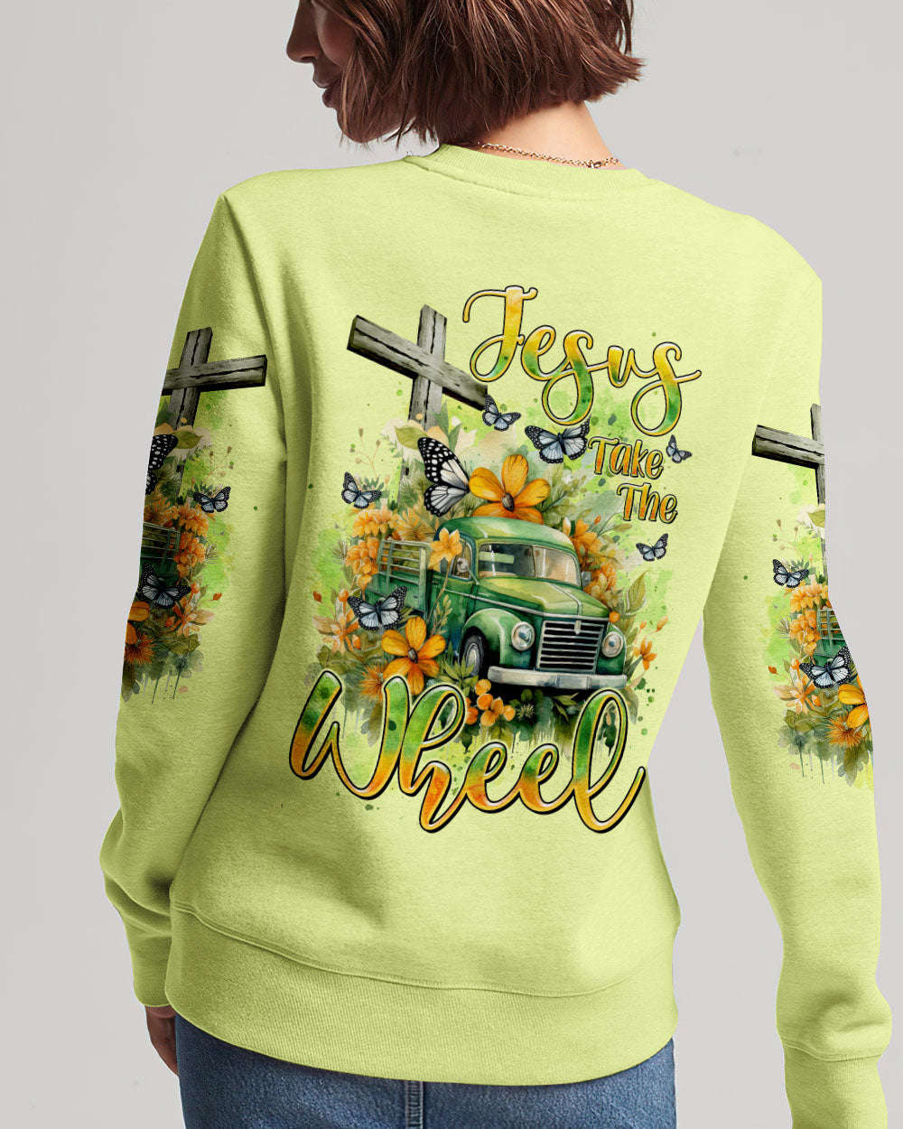 Jesus Take The Wheel Women's All Over Print Shirt - Tltr1601242