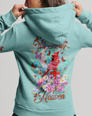 A Big Piece Of My Heart Lives In Heaven Cardinals Women's All Over Print Shirt - Tltr1601253