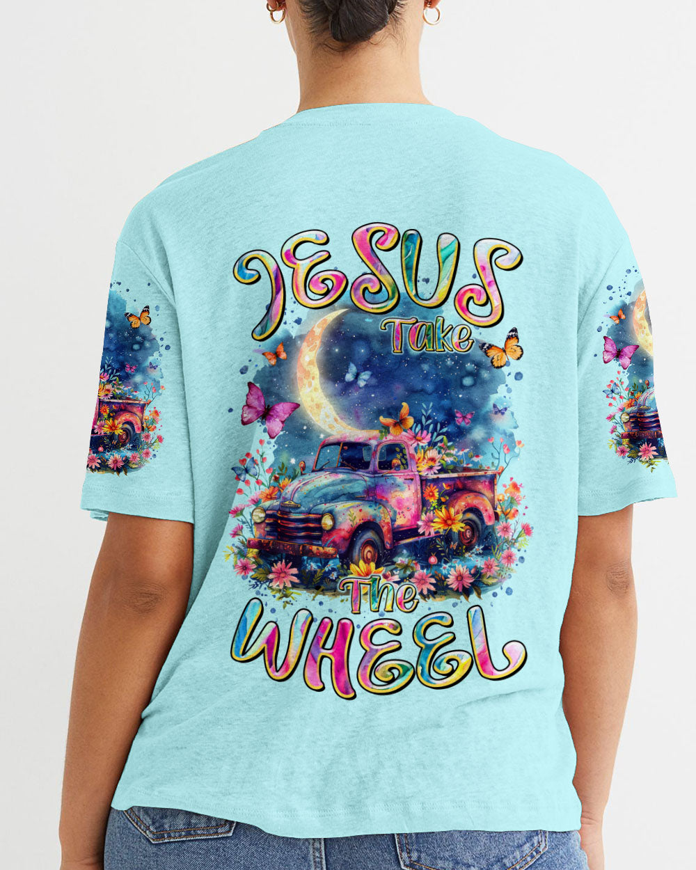 Jesus Take The Wheel Women's All Over Print Shirt - Tltr1603241