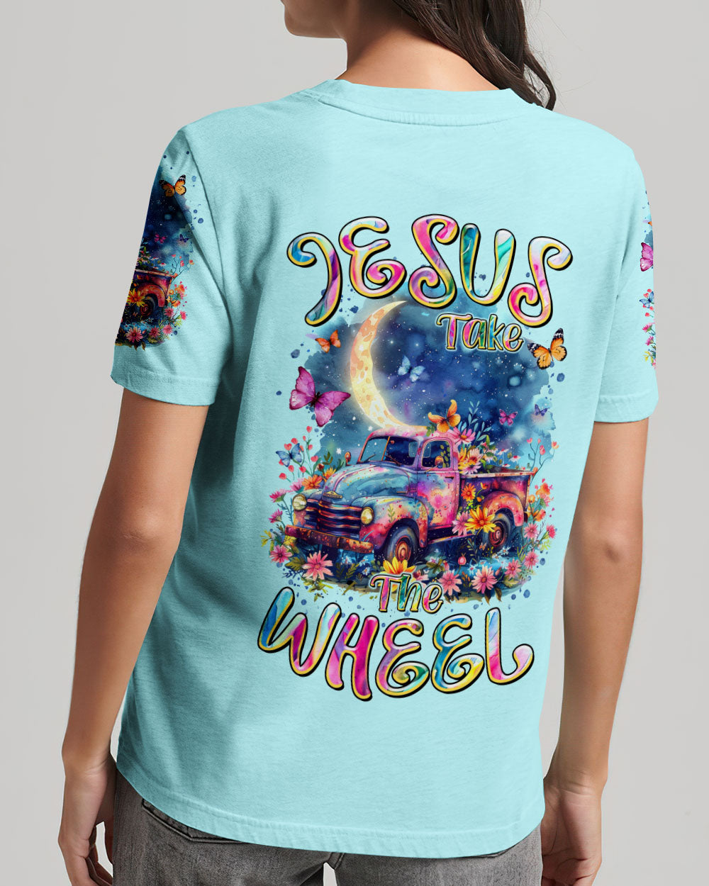 Jesus Take The Wheel Women's All Over Print Shirt - Tltr1603241