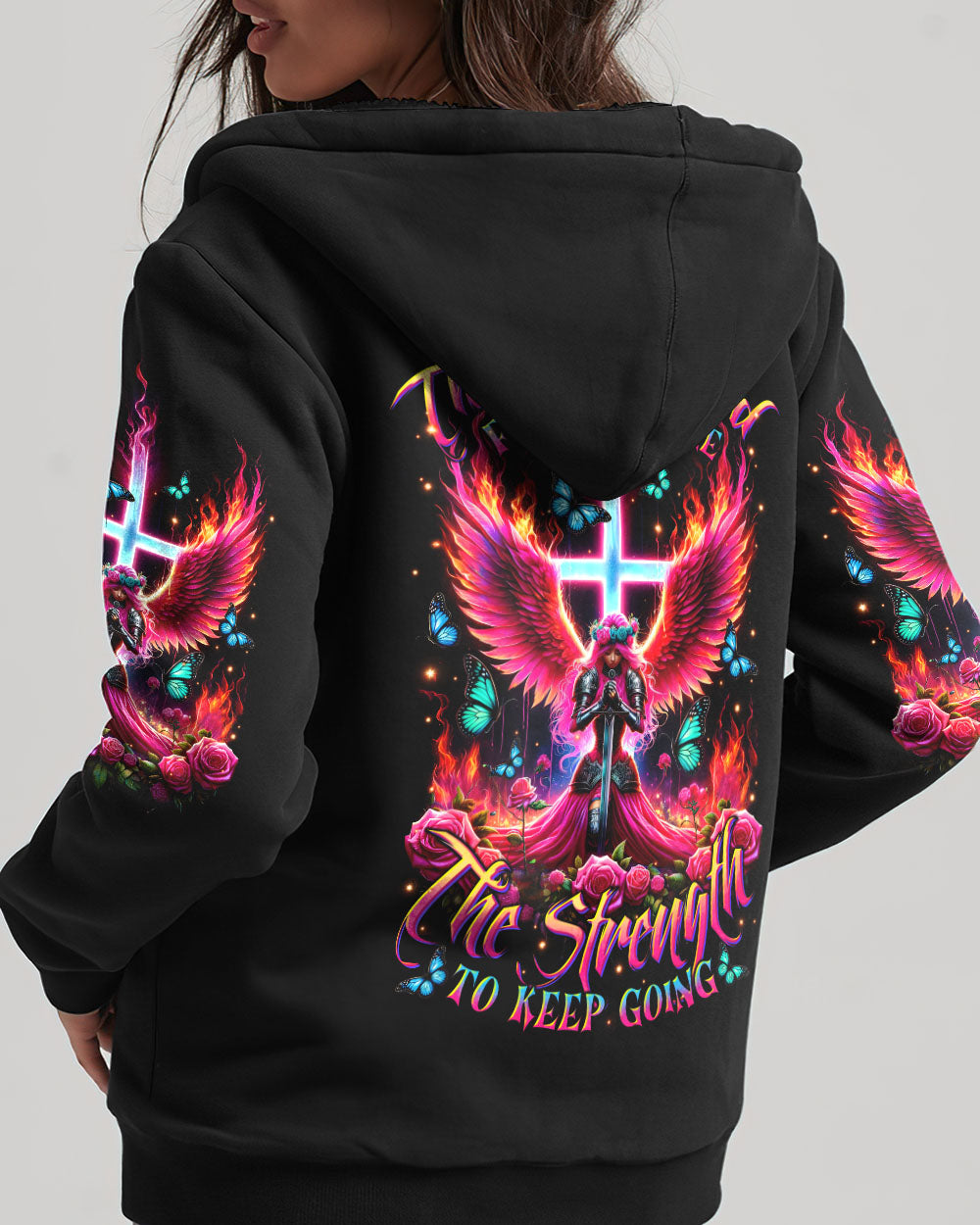 Thank You God Jesus Warrior Women's All Over Print Shirt    - Tltr1705253