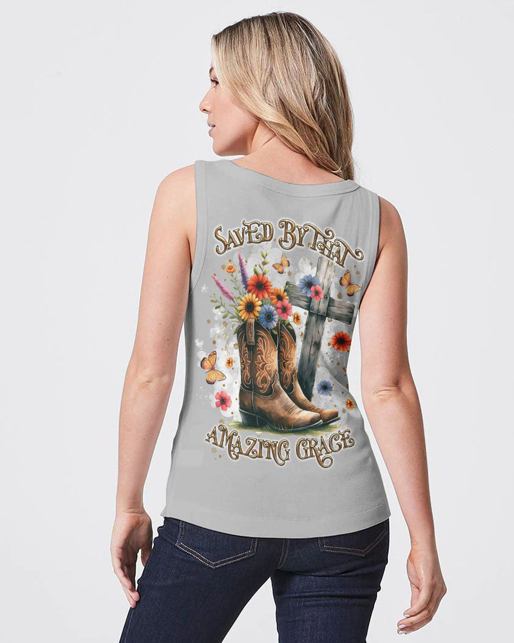 Saved By That Amazing Grace Women's All Over Print Shirt  - Tltr1803253