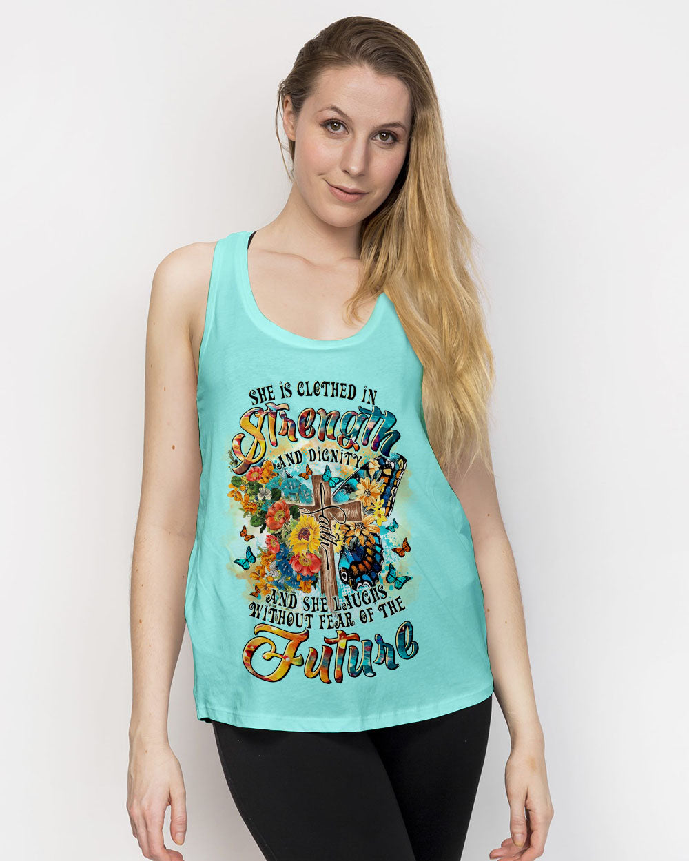 She Is Clothed In Strength And Dignity Butterfly Women's All Over Print Shirt - Tltr1811242