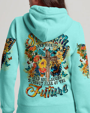 She Is Clothed In Strength And Dignity Butterfly Women's All Over Print Shirt - Tltr1811242