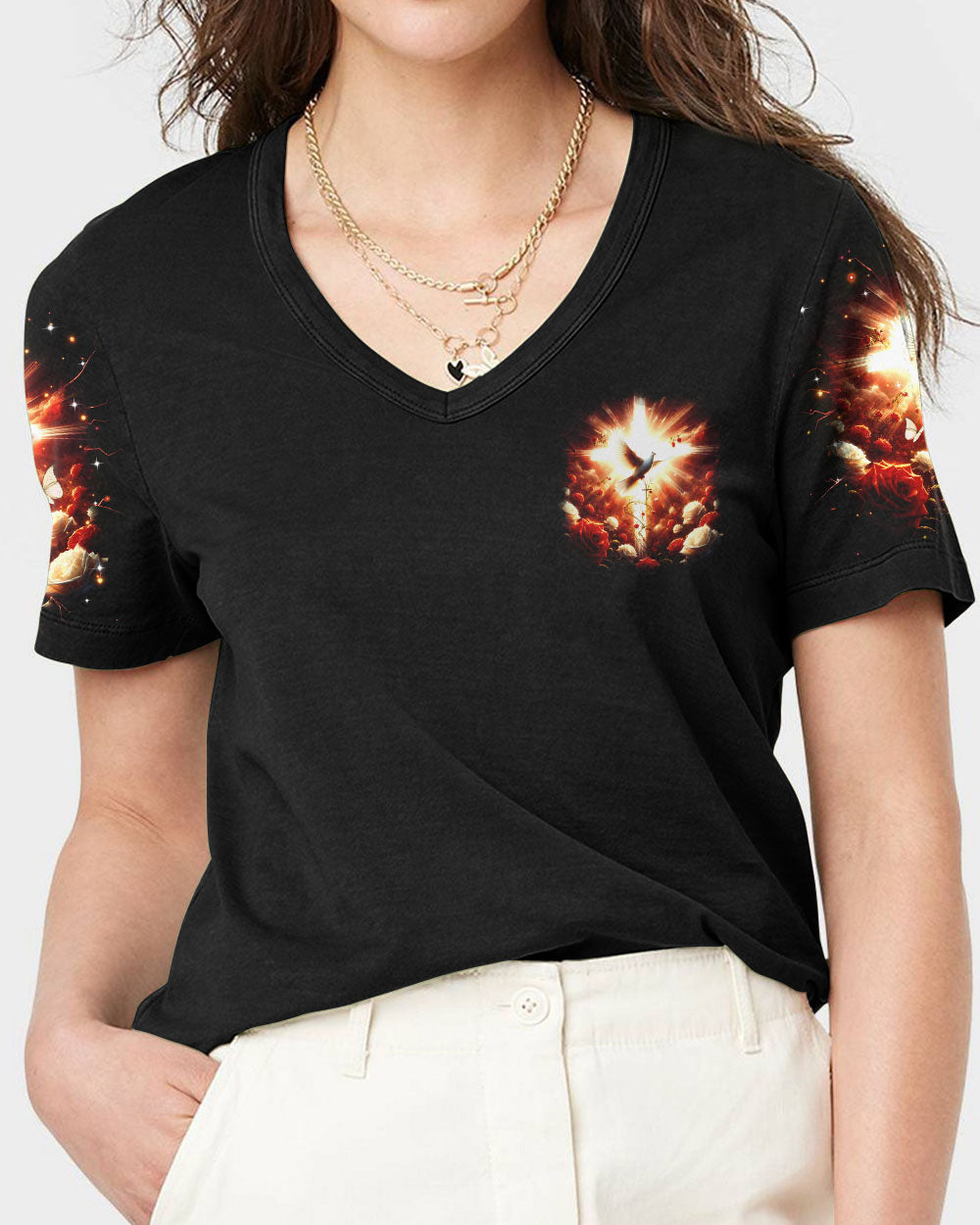 Thank You God Dove Women's All Over Print Shirt    - Tltr1904252