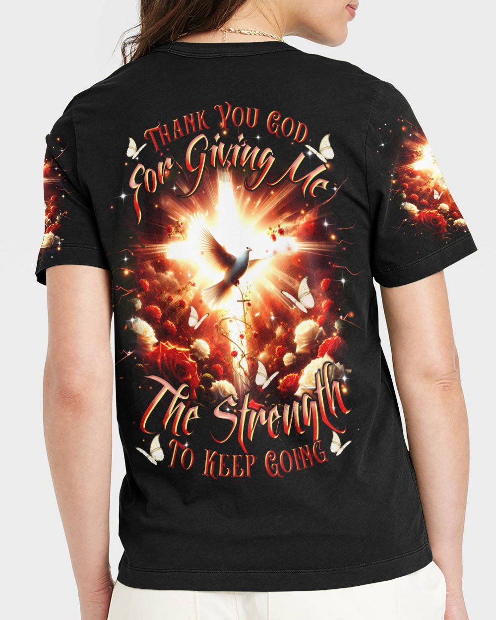 Thank You God Dove Women's All Over Print Shirt    - Tltr1904252