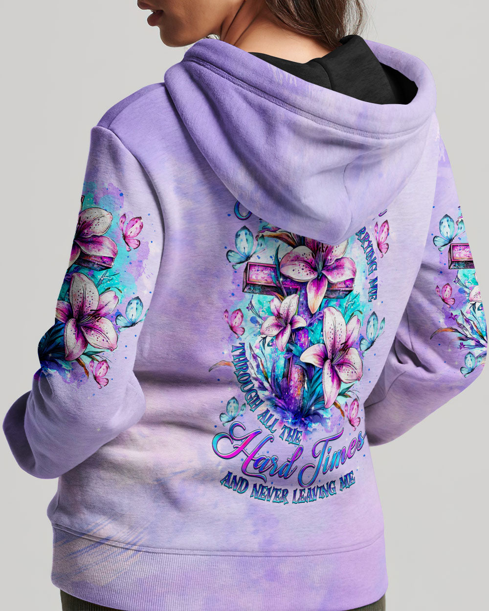 Thank You God For Carrying Me Lilies Women's All Over Print Shirt  - Tltr2005251