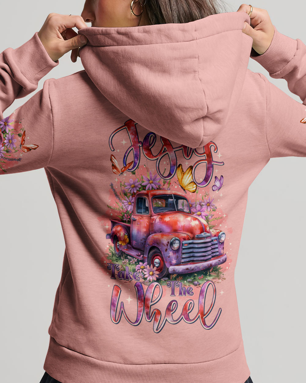 Jesus Take The Wheel Women's All Over Print Shirt - Tltr2006252
