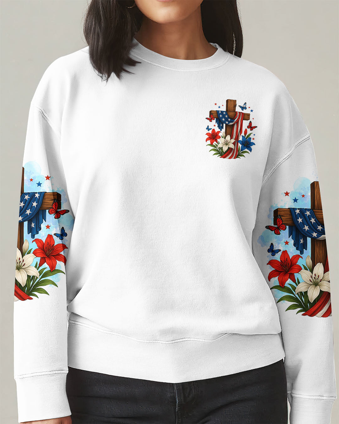 Lord Stood With Me Lilies Women's All Over Print Shirt - Tltr2305251